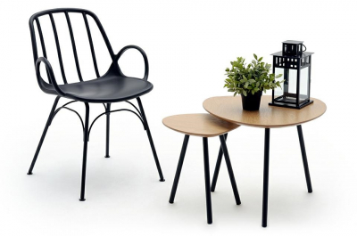 Scaun design Durad negru din polipropilena, 313-CPP - King [7]
