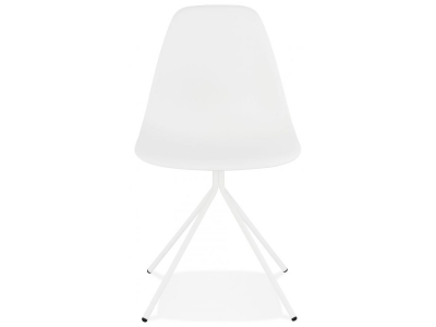 Scaun design living alb Preece, polipropilena / metal, CH02550WHWH - Kokoon [7]