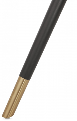 Scaun design living catifea neagra Petty Premium picioare negre / auriu, CH02980BLBL - Kokoon [3]