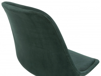 Scaun design living catifea verde Petty Premium picioare negre / auriu, CH02960GEBL - Kokoon [3]