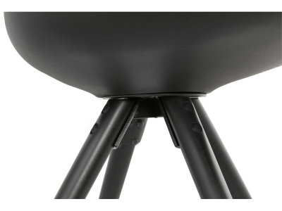 Scaun design living negru auriu Oria polipropilena / picioare auriu, CH03000BLBL - Kokoon [1]