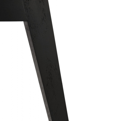 Scaun design living Ritter catifea neagra, picioare negre lemn, CH03080BLBL - Kokoon [5]