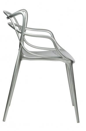 Scaun design lux Hinte Premium argintiu/auriu, ABS, 173-APP1.SILVER - King [1]