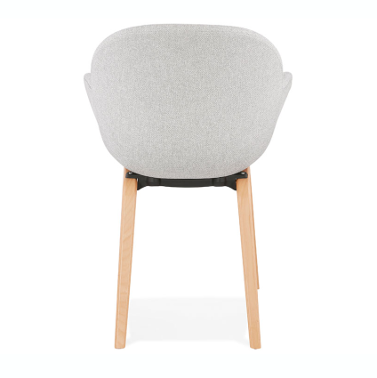 Scaun design Mola, picioare lemn masiv natur / tapiterie material textil, K AC02520LGNA - Kokoon [2]