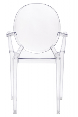 Scaun design victorian modern Elisa, transparent/diverse culori, policarbonat, 124.APC.CZARNY - King [6]