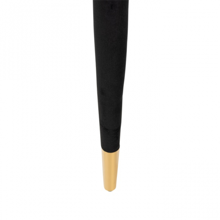 Scaun dining catifea antracit/bej  Gelli, picioare lemn si otel inoxidabil, S4534 KHAKI VELVET - Richmond Interiors [11]