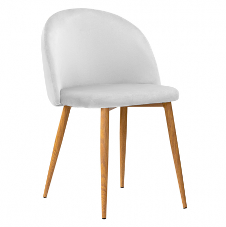 Scaune - Scaun dining catifea diverse culori Defon, fara cotiere, picioare lemn, SONGCHXXLGROAKI - Atreve