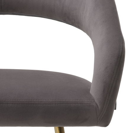   Scaun de dining Bravo din catifea greige savona 116144 EICHHOLTZ [9]