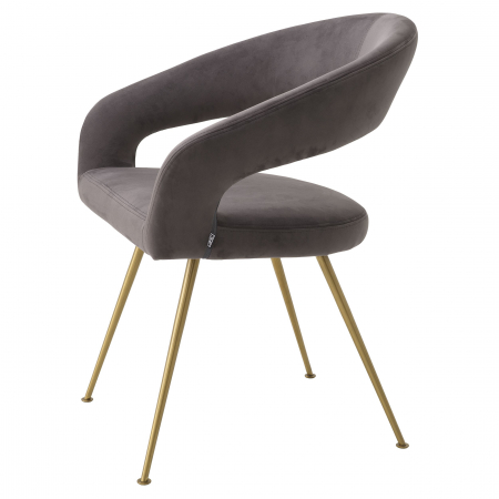   Scaun de dining Bravo din catifea greige savona 116144 EICHHOLTZ [8]