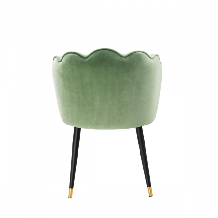 Scaun dining lux Bristol catifea diverse culori, picioare negre cu auriu | Eichholtz - 113542 [11]