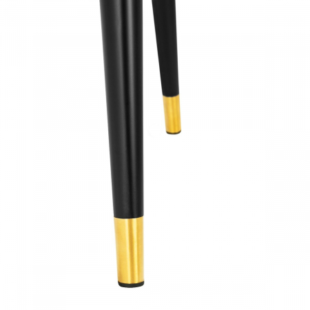 Scaun dining lux Bristol catifea diverse culori, picioare negre cu auriu | Eichholtz - 113542 [5]