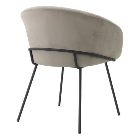   Scaun de dining Campus din catifea greige savona 116370 EICHHOLTZ [2]