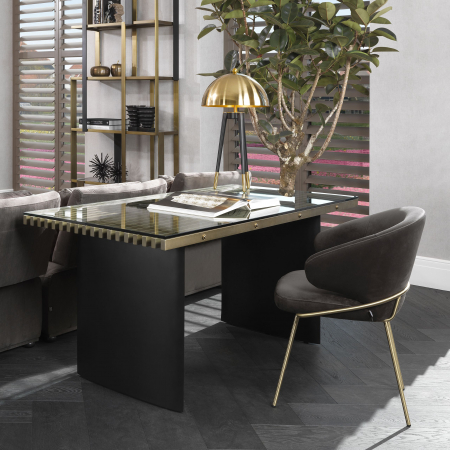   Scaun de dining Kinley savona gri închis catifea 113584 EICHHOLTZ [8]