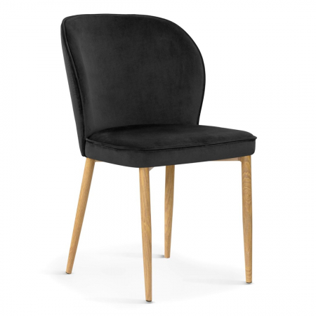 Scaun dining personalizabil Alivi fara brate, picioare metalice, AINECHSTGR3XXXP - Atreve [21]