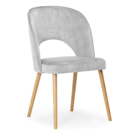 Scaune - Scaun dining personalizabil Artemi, fara brate, picioare lemn, JAZZ0CHSTGR1XXXP - Atreve