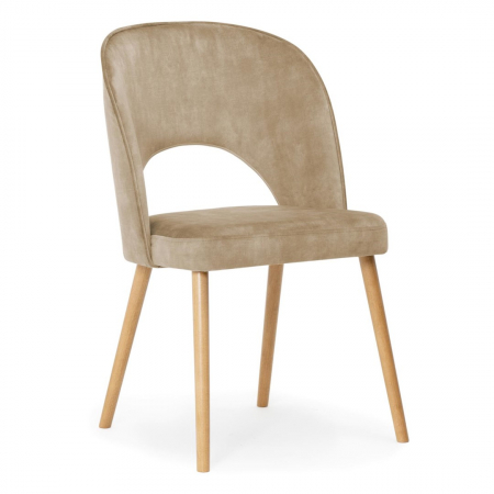Scaun dining personalizabil Artemi, fara brate, picioare lemn, JAZZ0CHSTGR1XXXP - Atreve [1]