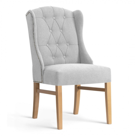 Scaune - Scaun dining personalizabil Baldo, fara brate, picioare lemn, ROYACHSTGR1XXXP - Atreve