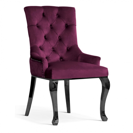 Scaun dining personalizabil Hannie, picioare glam din otel inoxidabil, AUGUCHGLGR1XXXP - Atreve [11]