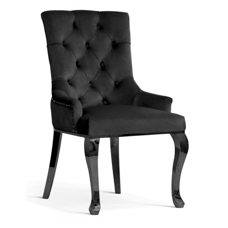 Scaun dining personalizabil Hannie, picioare glam din otel inoxidabil, AUGUCHGLGR1XXXP - Atreve [8]