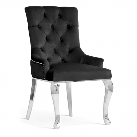 Scaun dining personalizabil Hannie, picioare glam din otel inoxidabil, AUGUCHGLGR1XXXP - Atreve [7]