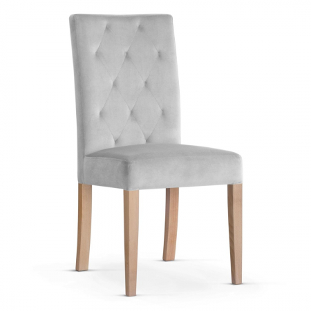 Scaune - Scaun dining personalizabil Keoni, fara brate, picioare lemn, ORLACHSTGR1XXXP - Atreve