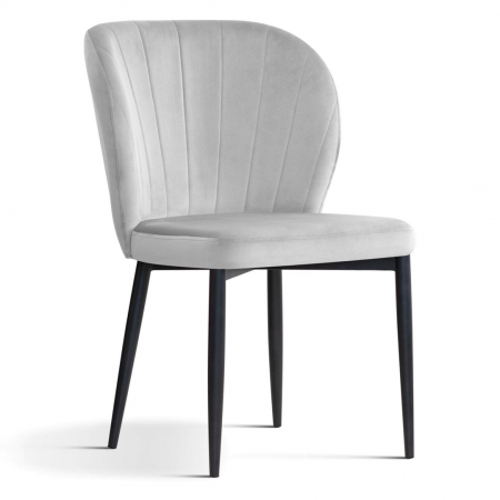 Scaune - Scaun dining personalizabil Linton, fara brate, picioare metal, SHELCHSTGR1XXXP - Atreve