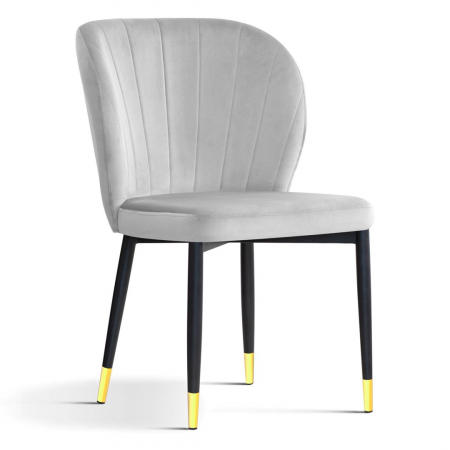 Scaun dining personalizabil Linton, fara brate, picioare metal, SHELCHSTGR1XXXP - Atreve [1]