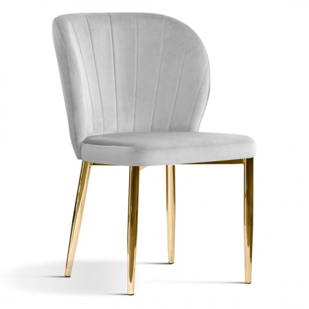 Scaun dining personalizabil Linton, fara brate, picioare metal, SHELCHSTGR1XXXP - Atreve [2]