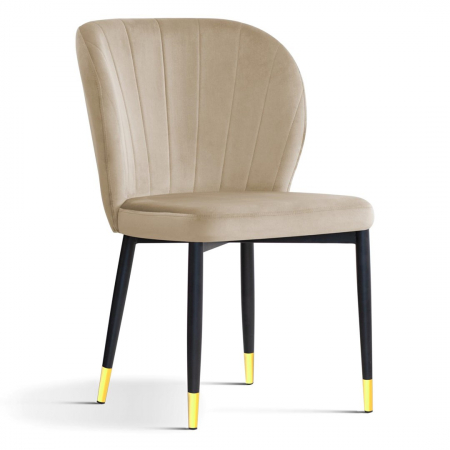 Scaun dining personalizabil Linton, fara brate, picioare metal, SHELCHSTGR1XXXP - Atreve [5]