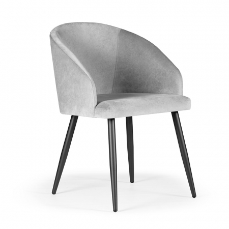 Scaune - Scaun dining personalizabil Nello, cu brate, picioare metal, KORFCHSTGR1XXXP - Atreve
