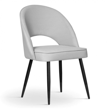 Scaune - Scaun dining personalizabil Nuada, fara brate, picioare metal, PONTCHSTGR1XXXP - Atreve
