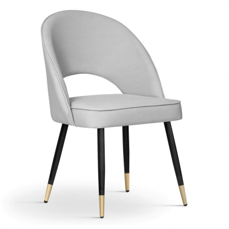 Scaun dining personalizabil Nuada, fara brate, picioare metal, PONTCHSTGR1XXXP - Atreve [1]