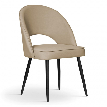 Scaun dining personalizabil Nuada, fara brate, picioare metal, PONTCHSTGR1XXXP - Atreve [3]
