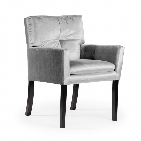 Scaune - Scaun dining personalizabil Rheta, cu brate, picioare lemn, HAVACHSTGR1XXXP - Atreve