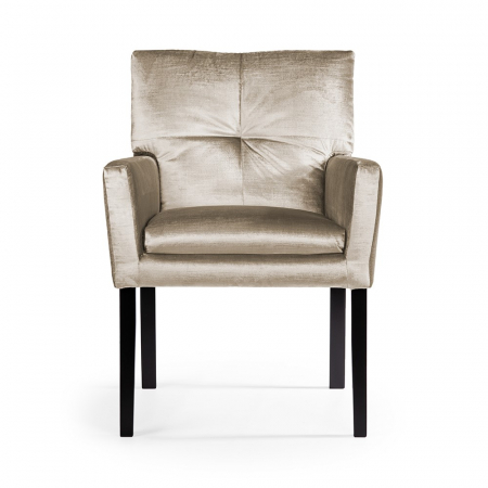 Scaun dining personalizabil Rheta, cu brate, picioare lemn, HAVACHSTGR1XXXP - Atreve [5]