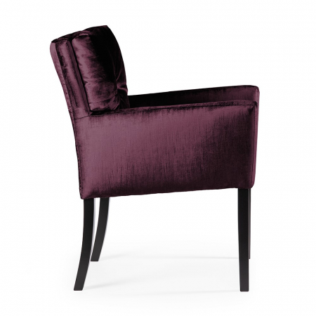 Scaun dining personalizabil Rheta, cu brate, picioare lemn, HAVACHSTGR1XXXP - Atreve [15]