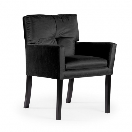 Scaun dining personalizabil Rheta, cu brate, picioare lemn, HAVACHSTGR1XXXP - Atreve [8]