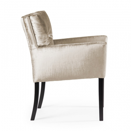 Scaun dining personalizabil Rheta, cu brate, picioare lemn, HAVACHSTGR1XXXP - Atreve [7]