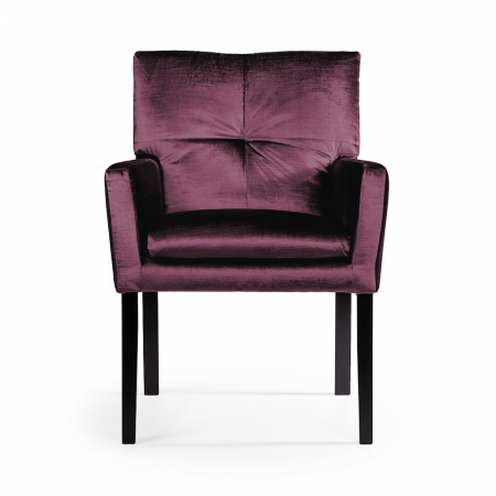 Scaun dining personalizabil Rheta, cu brate, picioare lemn, HAVACHSTGR1XXXP - Atreve [13]