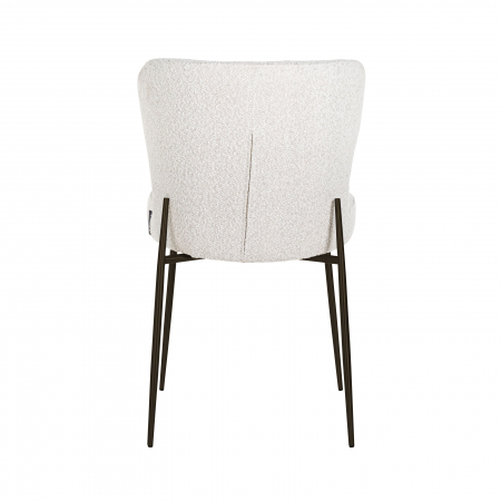 Scaun Darby alb boucl√© / negru (Copenhaga 900 Boucl√© Alb), S4509 WHITE BOUCLé - Richmond Interiors [3]