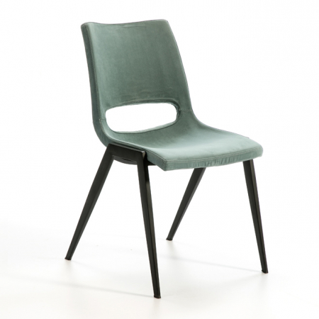 Scaune - Scaun dining premium verde Pluto, poliester impermeabil, picioare metal, 851973 - Schuller
