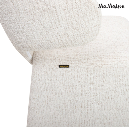 Scaun Edra 53x55x78 cm, Bej Deschis - MaMaison [5]