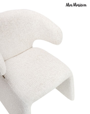 Scaun Edra 53x55x78 cm, Bej Deschis - MaMaison [4]