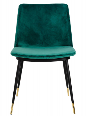 Scaun elegant design living Muriel, diverse culori, velur/picioare negre cu capete aurii, KH1201100122.DKGREY - King [14]