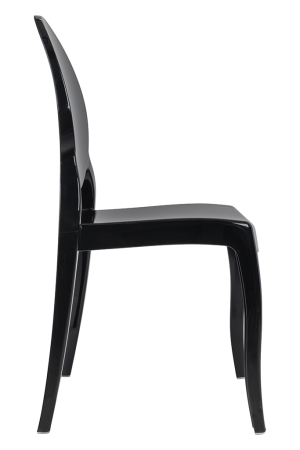 Scaun Elizabeth 43x53x94,5 cm, Policarbonat Negru - King Home [4]