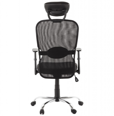 Scaun ergonomic birou negru Soviet cu tetiera reglabila, spatar mesh, OC00380BL - Kokoon [4]