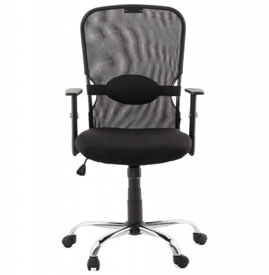Scaun ergonomic birou negru Soviet cu tetiera reglabila, spatar mesh, OC00380BL - Kokoon [6]