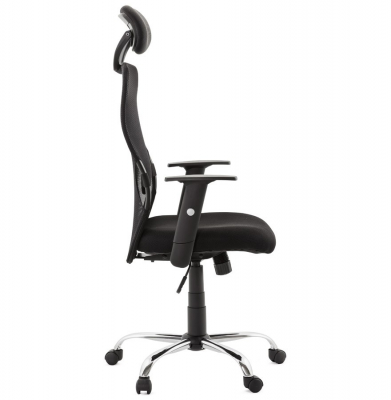 Scaun ergonomic birou negru Soviet cu tetiera reglabila, spatar mesh, OC00380BL - Kokoon [2]
