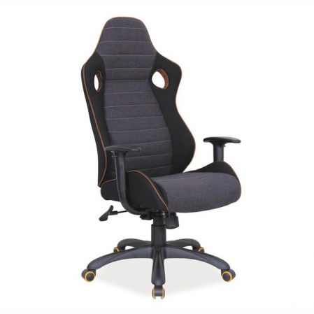 Lichidare stoc - Scaun ergonomic birou Yudel tapiterie material textil negru/gri, elemente ajustabile, OBRQ229SZ - Signal