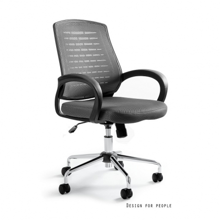 Scaun ergonomic de birou Award, sezut cu tapiterie textila diverse culori, inaltime reglabila, baza metal cromat, cu cotiere, W-120-4 - Unique [6]